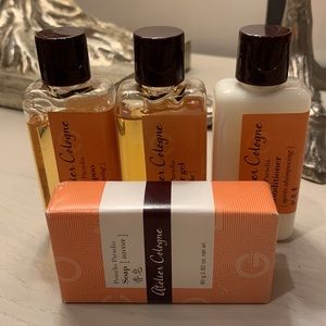 Brand New Atelier Cologne Pomelo Paradis Shampoo, Conditioner, Shower Gel, Soap